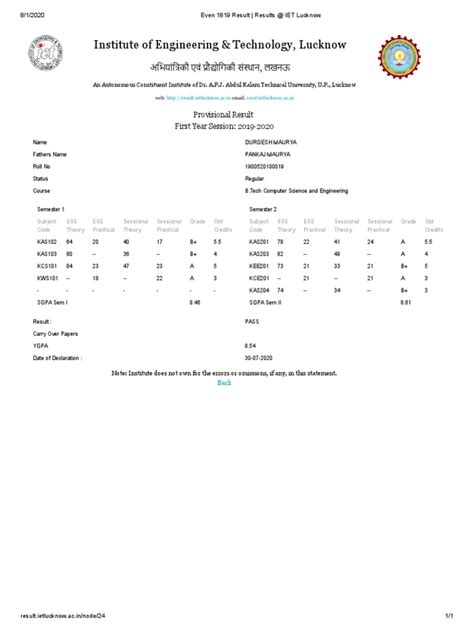 iet result